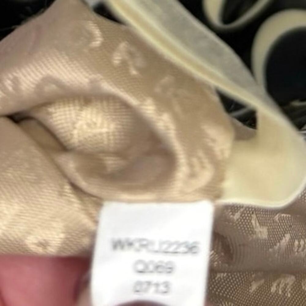 Kate Spade Vinyl Bow Bag Black White Pink - Picture 7 of 13